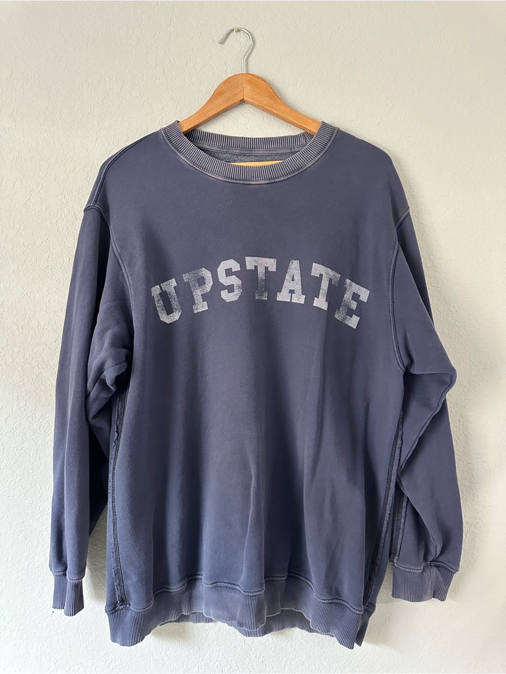 aerie UPSTATE Crewneck Sweatshirt - Dusty Blue